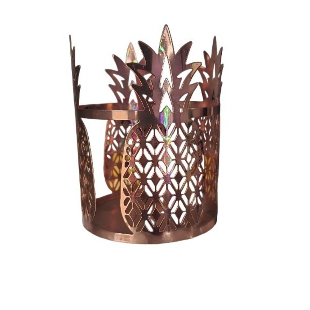Better Homes And Gardens BHG Copper Color Pineapple Candle Holder